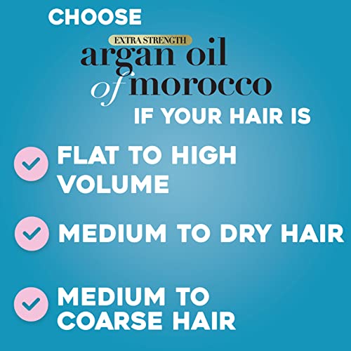 OGX Brand Extra Strength Hydrate & Repair Conditioner, 13 Fl Oz (Pack of 2), Infused with Cold-Pressed Argan Oil of Morocco for Dry, Damaged Hair, Paraben-Free, Sulfate-Free Surfactants