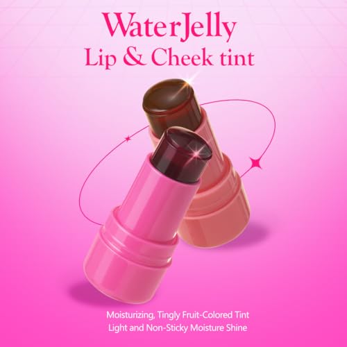 Elensilia Plush Water Jelly Lip & Cheek Tint ? Water Melong, 10g (0.35oz) | Lightweight & Buildable Tint for a Natural, Fresh Glow