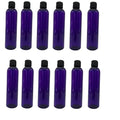 Natural Farms 8 oz Purple Cosmo Plastic Bottles -12 Pack Empty Bottle Refillable - BPA Free - Essential Oils - Aromatherapy | Black Flip Top Snap Cap - Made in the USA