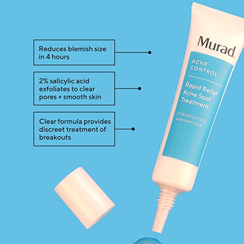 Acne Treatment Trial Kit ? Salicylic Acid & Mandelic Acid for Clear Skin ? Oil Control, Spot Treatment & Cleanser ? Travel Size Skincare for Acne-Prone Skin