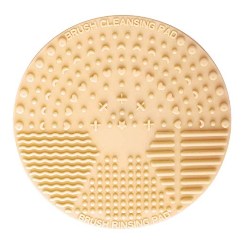 Nanshy Silicone Makeup Brush Cleaner Pad & Makeup Brush Cleaning Palette Glove, Set of 2 Tools for Quick Clean or Deep Cleansing