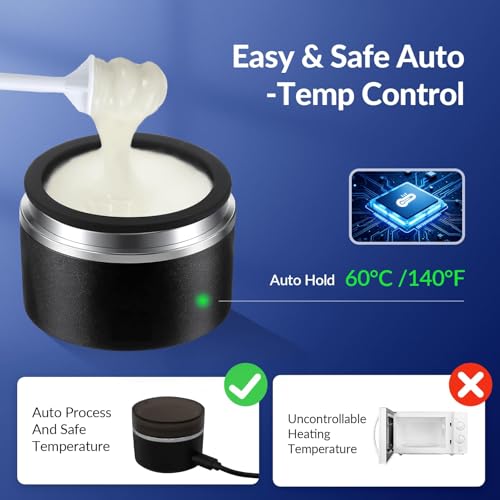 Nose Hair Wax Kit, Nose Wax Kit Men with 100g Nose Wax, 20 Applicators for 20Uses. Easy, Quick & Painless Instant Nose Waxing Kit for Men (Black-1)