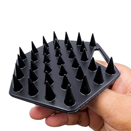 The BEARD BLACK Silicone Beard Scrubber, Facial Hair Exfoliator Brush, Deep Cleans, Removes Beardruff & Dandruff, Unclogs Pores & Helps Hair Growth, Soft-Touch Shower & Bathroom Accessory for Men