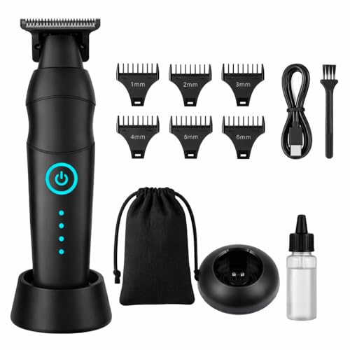 Hair Clippers for Men.Cordless Electric Hair Cutting.Barber Clippers,Rechargeable clipper.docking station,Zinc Alloy Body,Low Noise,Guards for Mens Haircut.Gift for men.(professional Hair Clippers Set