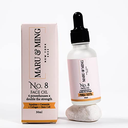 Maru & Ming No. 8 Face Oil with Collagen, Squalane, Ceramide, Collagen & Moringa 1 oz 1-Pack