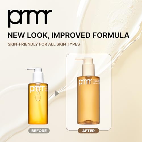 Primera (PRMR Oil To Foam Cleanser Korean Deep Cleansing Oil, Daily Makeup Remover, Blackheads, Dust and Dirt Removal, Pore Cleaning, Hyaluronic acid, Deep Clean in One Step (200ml, 6.76 fl. oz)