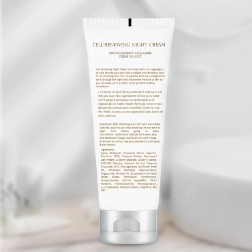 Vivo Per Lei Dead Sea Night Cream - Moisturizing Night Cream for Face - 3.52 Oz