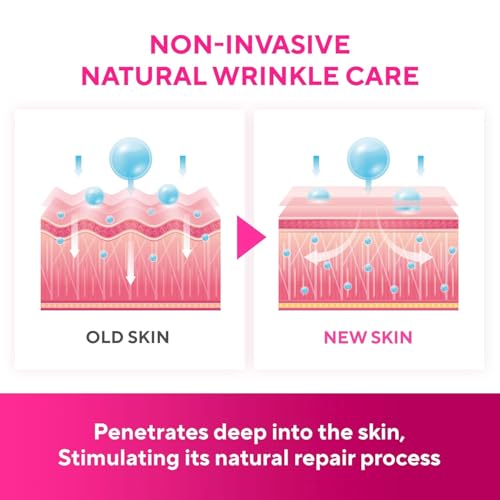 Silicone Face and Forehead Wrinkle Patches: Facial Wrinkle Patch for overnight and Smile Line and Under Eye Patches Forehead Wrinkle Treatment (Red(1 Count (Pack of 5)))