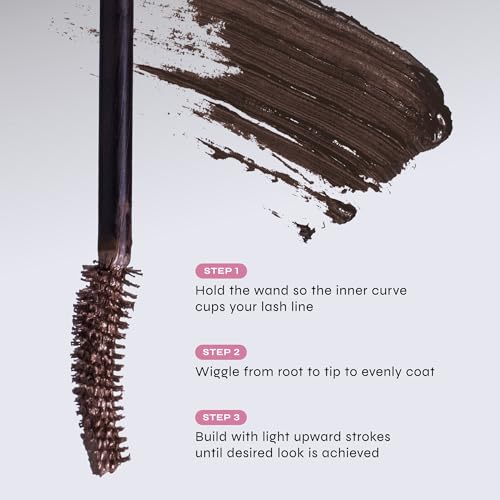 Milani Highly Rated Fan Club Fanning Mascara - Volumizing & Lengthening Lash Makeup for Lifted, Curled Lashes - 24-Hour Smudge-Proof Formula - Vegan & Cruelty-Free, Made in Italy, Brown