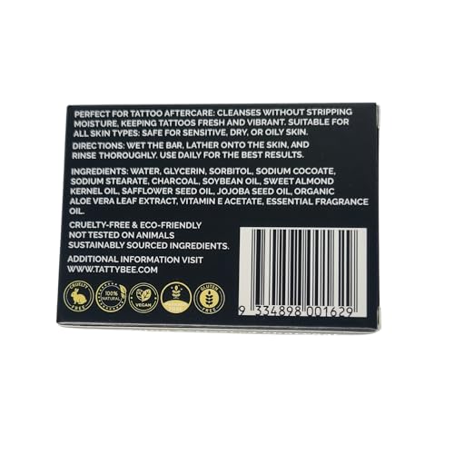 Activated Charcoal Soap Bar ? All-Natural Deep Cleansing & Detoxifying Soap for Face & Body, Gentle & Vegan Formula for Sensitive Skin, 5 oz