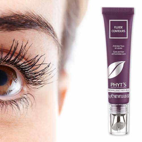 Phyts Eyes and Lips Contour Fluid - Hydrating Eye and Lip Cream - Smoothes Fine Lines, Fades Wrinkles, Tones and Regenerates Skin - 0.5 oz