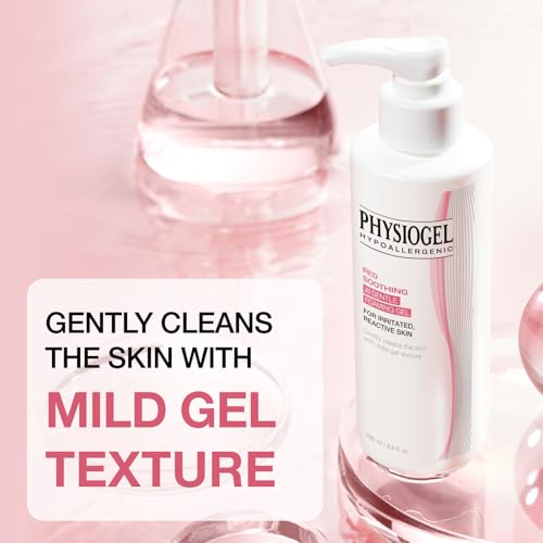 PHYSIOGEL Calming Relief GENTLE FOAMING face wash for Sensitive Skin, Hydrating Facial Cleanser With Cermaide NP, Sulfate Free, Hypoallergenic, Korean Skin care, 6.0 fl.oz