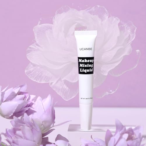 UCANBE Makeup Mixing Liquid - 0.27 Fl Oz Multi-Use Makeup Transformer - Custom Durability Eyeshadow, Waterproof Eyeliner, Shimmer Powder Pigment Enhancer (Clear)