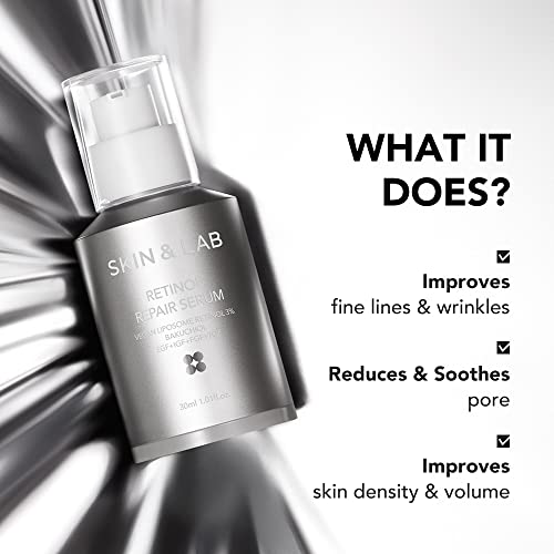 [SKIN&LAB] Wrinkle and Pore Care Skincare Set: Includes Retinol Serum and Niacinamide Serum