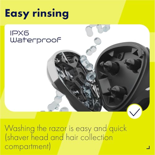 Electric Shaver for Men ? TT Comfort Line 9, Wet Dry Waterproof, Rotary Triple Head, USB-C Rechargeable Electric Razor, 60 Min Runtime, Pop-Up Trimmer