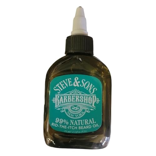 Steve & Sons Barbershop Beard Oil, Rid-The-Itch Formula, 2.5 Fl Oz