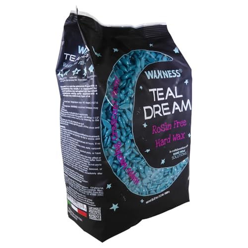 Waxness Teal Dream Rosin Free Glitter Hard Wax 2.2 lb 1 kg
