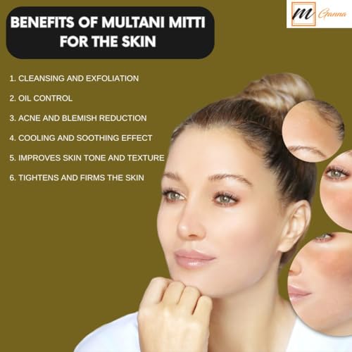 100% Pure Natural 2 Lbs Bulk Pack Purified Multani Mitti Mud | Fullers Earth Clay Powder Cosmetic Grade | Natural Face Mask 2 Pounds / 908 GMS