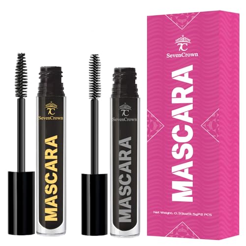 Mascara Black Waterproof Set Volume and Length | Vegan & Cruelty Free | Holiday Gift for Beauty Lovers