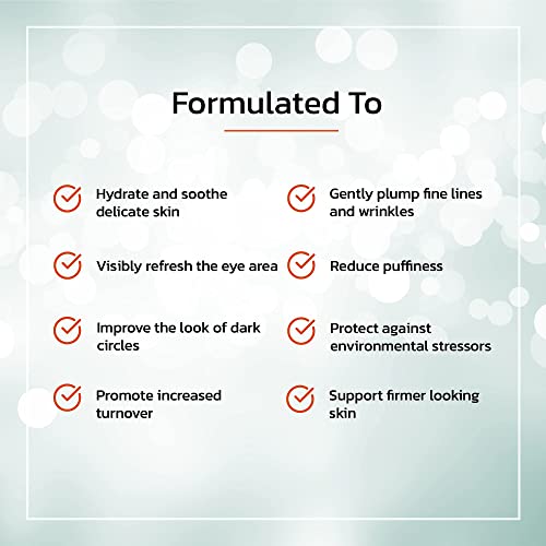 TruSkin Eye Cream for a Hydrated, Brighter-Looking Eye Area - Improve Appearance of Dark Circles & Puffiness - Hyaluronic Acid, Squalane, Green Tea - Under Eye Cream for Women, 0.5 fl oz