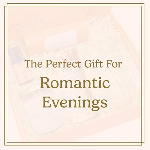 Joyful Co. Lovely Night In Gift Box for Couples - Includes Sparkling Rose, Shower Steamer, Essential Oil & More, Unique Luxury & Romantic Gift for Date Nights, Anniversaries & Special Moments