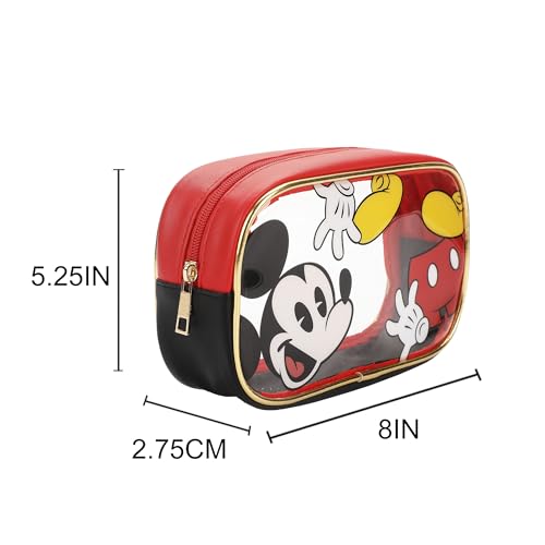 Bioworld Mickey Mouse Classic Women's Novelty Cosmetic Bag (Set of 3)