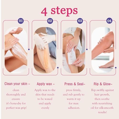 Non Woven Wax Strips (100 Counts) for Women and Men -