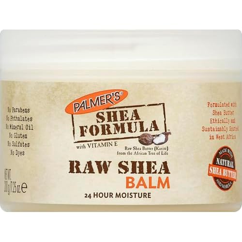 Palmer's Shea Butter Formula Raw African Shea Butter Balm,Nourishing Body Moisturizer for Rough,Dry Skin,7.25 Ounces,(Pack of 2)