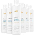 Dove Damage Therapy Shampoo 6-Pack, Coconut & Hydration, 24H Hydration for Revitalizing Dry, Damaged Hair, 12 Oz Ea