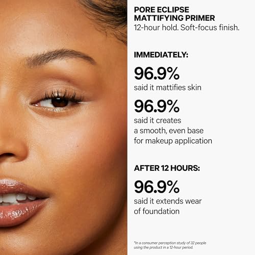 Milk Makeup Pore Eclipse Mattifying Primer ? Blurs Pores, Controls Shine + Holds Makeup for Up to 12 Hours ? Creates a Smooth, Even Base for a Soft, Long-Lasting Matte Finish