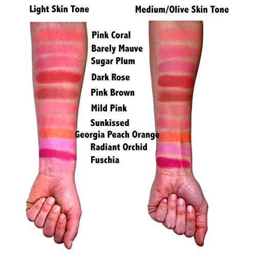 Radiant Orchid Purple Lavender Violet Princess Pink Vegan Blush Pressed Cheek Color Powder, Talc & Paraben Free, No Animal Testing & Cruelty Free
