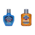 Aqua Velva After Shave Bundle, Musk After Shave Cologne, 3.5 oz + Classic Ice Blue After Shave, 3.5 oz