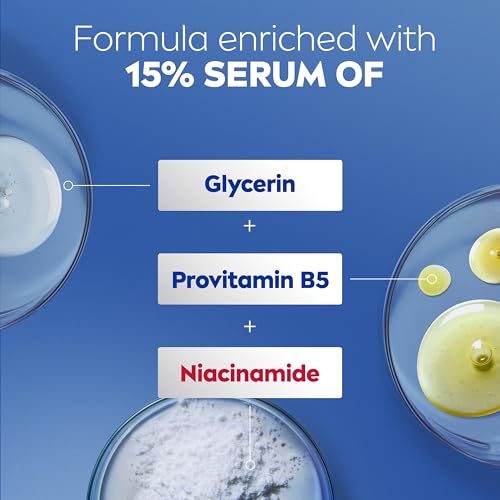 NIVEA Intense Healing Body Cream for Dry Skin with Glycerin, Provitamin B5 and Niacinamide, 72-Hour Moisture, Non-Greasy Body Moisturizer Immediately Soothes Dry, Itchy Skin Feeling, 13.5 Oz Jar