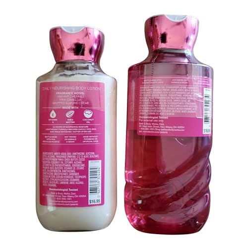 Bath & Body Works Perfect in Pink Body Lotion and Body Gel Wash 2 Piece Set