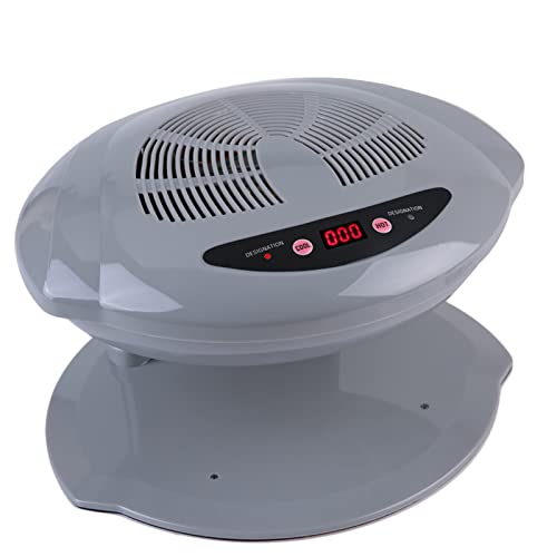 Air Nail Dryer, 2 in 1 Hot and Cold Air Nail Fan Blow Dryer for Regular Nail Polish, Automatic Sensor Manicure Drying Nail Dryer for Home and Salon Use, Grey