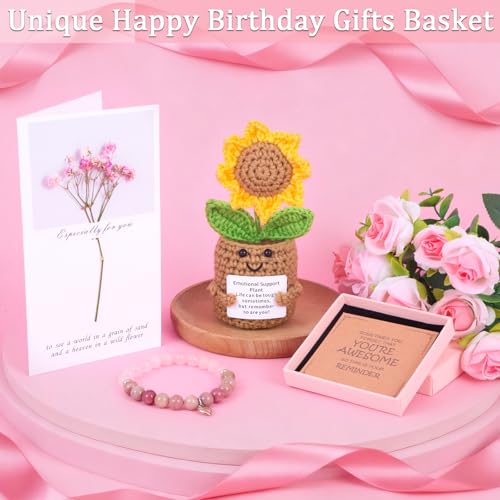 Birthday Gifts for Women Spa Care Package, Get Well Soon Gift Baskets Thinking of You Sympathy Gift, Self Care basket w/ Luxury Flannel Blanket 16 Oz Glass Mother Day Gifts for Her Sister Wift Friend