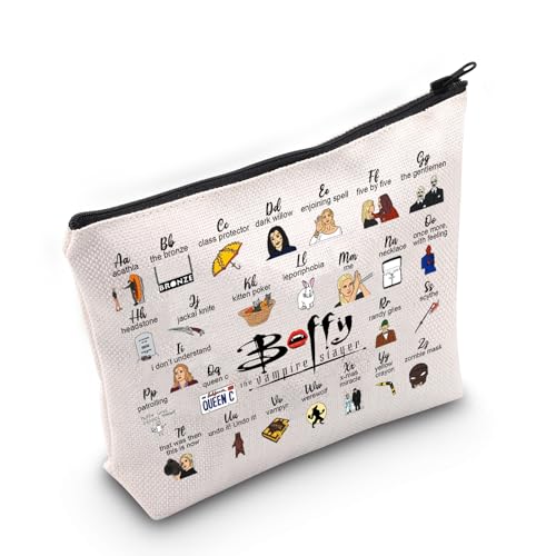 MNIGIU BTVS Tv Show Inspired Gift Tv Series Merchandise for Fans Vampire Makeup Zipper Pouch (BTV makeup)