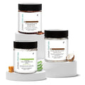 Juman Dead Sea Minerals Nourishing Body Scrub Set | Infused with Essential Oil & Nutrients | Dead Sea Salt Scrub Kit | SlS & Paraben Free | Vegan | Pack of 3