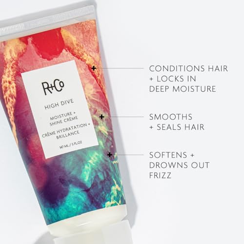 R+Co HIGH DIVE Moisture + Shine Cr?me | Leave-In Hydrating Cream for Smooth, Frizz-Free Hair | Adds Softness, Shine & Manageability | Vegan & Color-Safe
