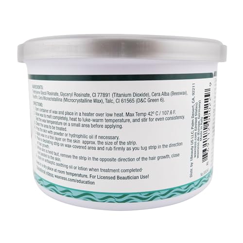 Waxness Soft Wax Tin Marine Blue 14 oz (400 g) ? Professional Strip Wax with Polymer Formula for Face & Body ? Made in Italy