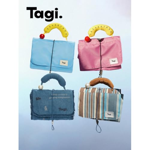 Tagi. Hot Dog Egg Roll Storage Bag Makeup Bag (Seasalt Holidays)