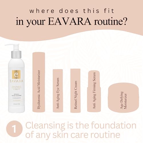 Award Winning Organic Facial Cleanser & Botanical Anti Aging Daily Moisturizer Cream | Natural Wrinkle Firming Skin Care | Hyaluronic | Organic Kukui Oil & Shea Butter | No Parabens or or or Sulfates