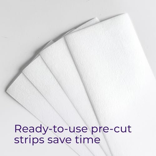 100 Pack Non-Woven Wax Strips for Hair Removal ? Pre-Cut 3" x 9" - for Legs, Arms, Body - Tear-Resistant, Soft & Residue-Free