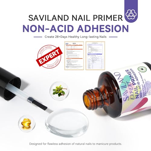 Saviland Dip Powder Nail Kit with Drill 60PCS with 2024 15ml Nail Primer No Lift