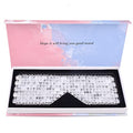 ideayard Crystal Eye Mask - Cooling Jade & 100% Clear Quartz Soothe Stone Mask