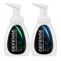 Defense Liquid Foaming Face & Hand Soaps Original and Peppermint | 7.5 Fl Oz with Tea Tree, Eucalyptus, Jojoba, Aloe Vera, Olive & Coconut Oils