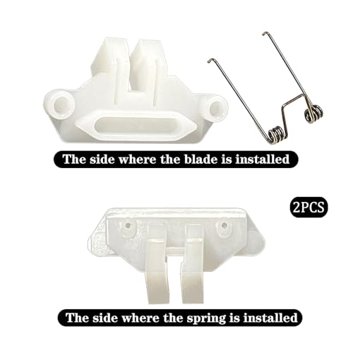 2 Sets Hair Clippers Spring Tension and Cam Follower Swing Head fit for Babyliss 870 Series Hair Clipper Head Spring (2 X Swinging Spring 2 X White Cam Follower)