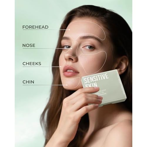 300 Oil Blotting Sheets for Face with Mirror & Puff Set | Oil Absorbing Sheets for Oily Skin | High-Performance Oil Control | Say Goodbye to Greasy | Summer Essentials for Women