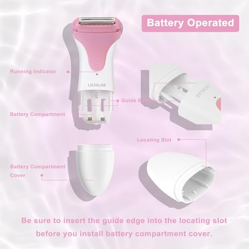 Electric Razors for Women & Bikini Trimmer for Sensitive Skin - Hypoallergenic Cordless Foil Shaver Painless Body Hair Removal for Legs,Underarms,Pubic Hair,Travel Ready Wet/Dry,20260226