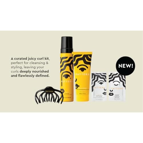 PATTERN Beauty by Tracee Ellis The Juicy Curl Kit for Curly & Coily Hair, 3a-4c, curly hair starter kit, texture hair travel products for curly hair.